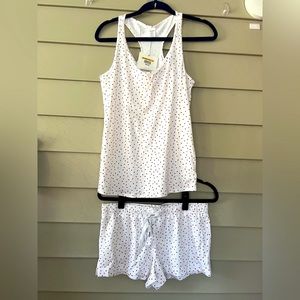 Calvin Klein comfortably cute 2 piece set with red harts size S